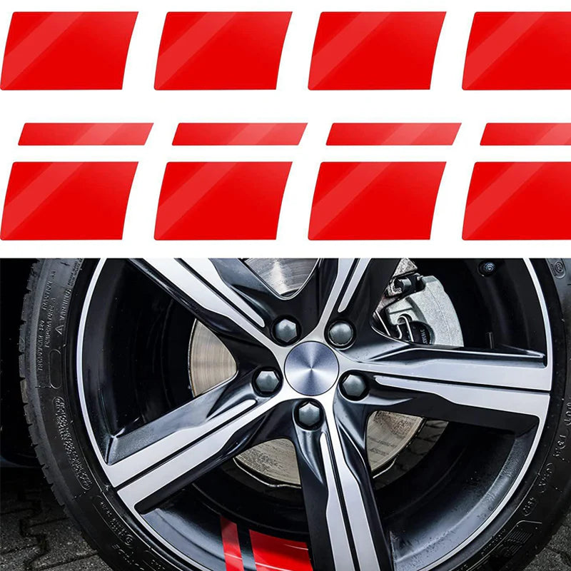 🏎️ Autókerék-felnire ragasztható fényvisszaverő csíkok ✨