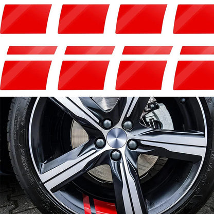 🏎️ Autókerék-felnire ragasztható fényvisszaverő csíkok ✨