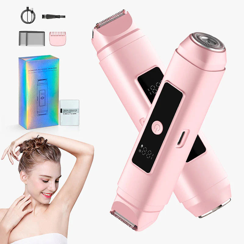 🔌 Kétfejű elektromos szőrtelenítő a bikini vonalhoz és a testhez ✨💁‍♀️