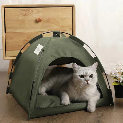 🐱⛺ Kényelmes, hordozható macskasátor párnával 💤