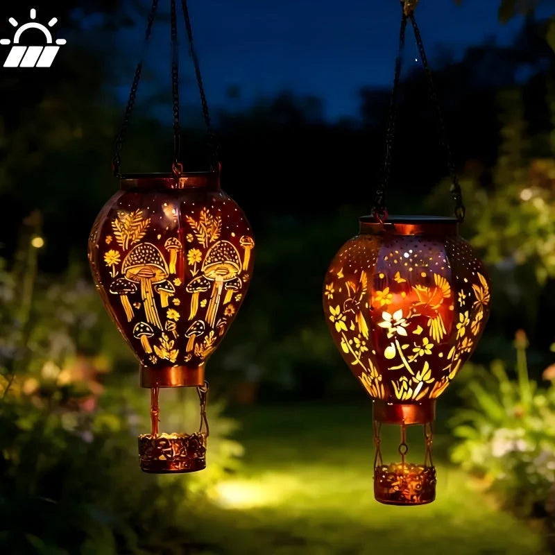 🎈Napenergiás hőlégballon lámpa – kerti díszvilágítás ✨