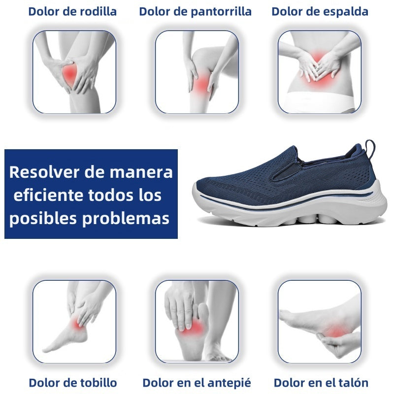 🔥 Zapatos ortopédicos con diseño ergonómico. ⏰ Malla ligera y transpirable. 👞 Tallas completas: camina con confianza