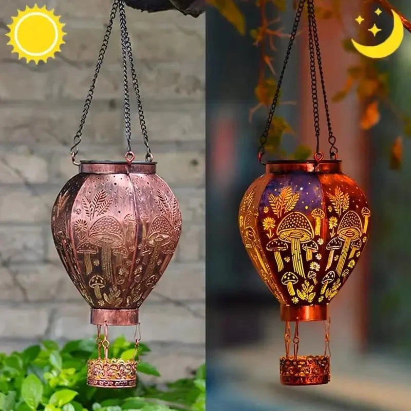 🎈Napenergiás hőlégballon lámpa – kerti díszvilágítás ✨