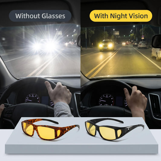 🕶️ Sötétben is jól látható, tükröződésmentes bevonattal ellátott, polarizált vezetőszemüveg 🌙🚗