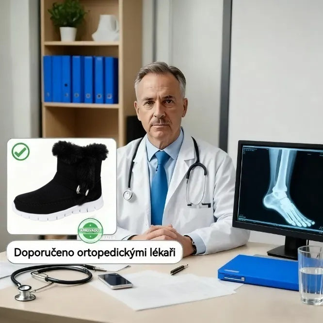 Ergonomska ortopedska zimska obuća za ublažavanje bolova u stopalima, koljenima i leđima.