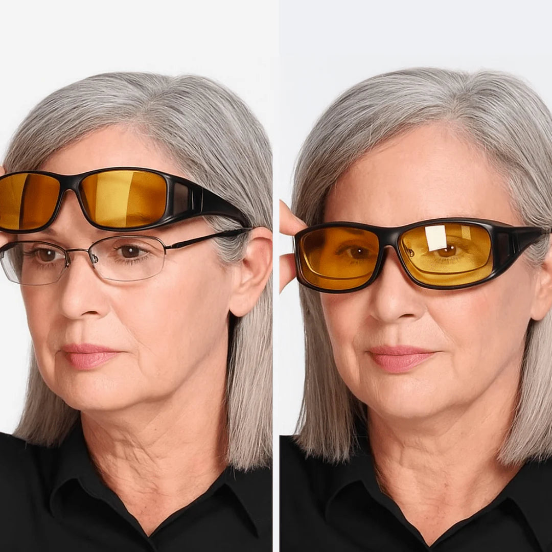 🕶️ Sötétben is jól látható, tükröződésmentes bevonattal ellátott, polarizált vezetőszemüveg 🌙🚗