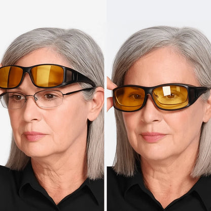 🕶️ Sötétben is jól látható, tükröződésmentes bevonattal ellátott, polarizált vezetőszemüveg 🌙🚗