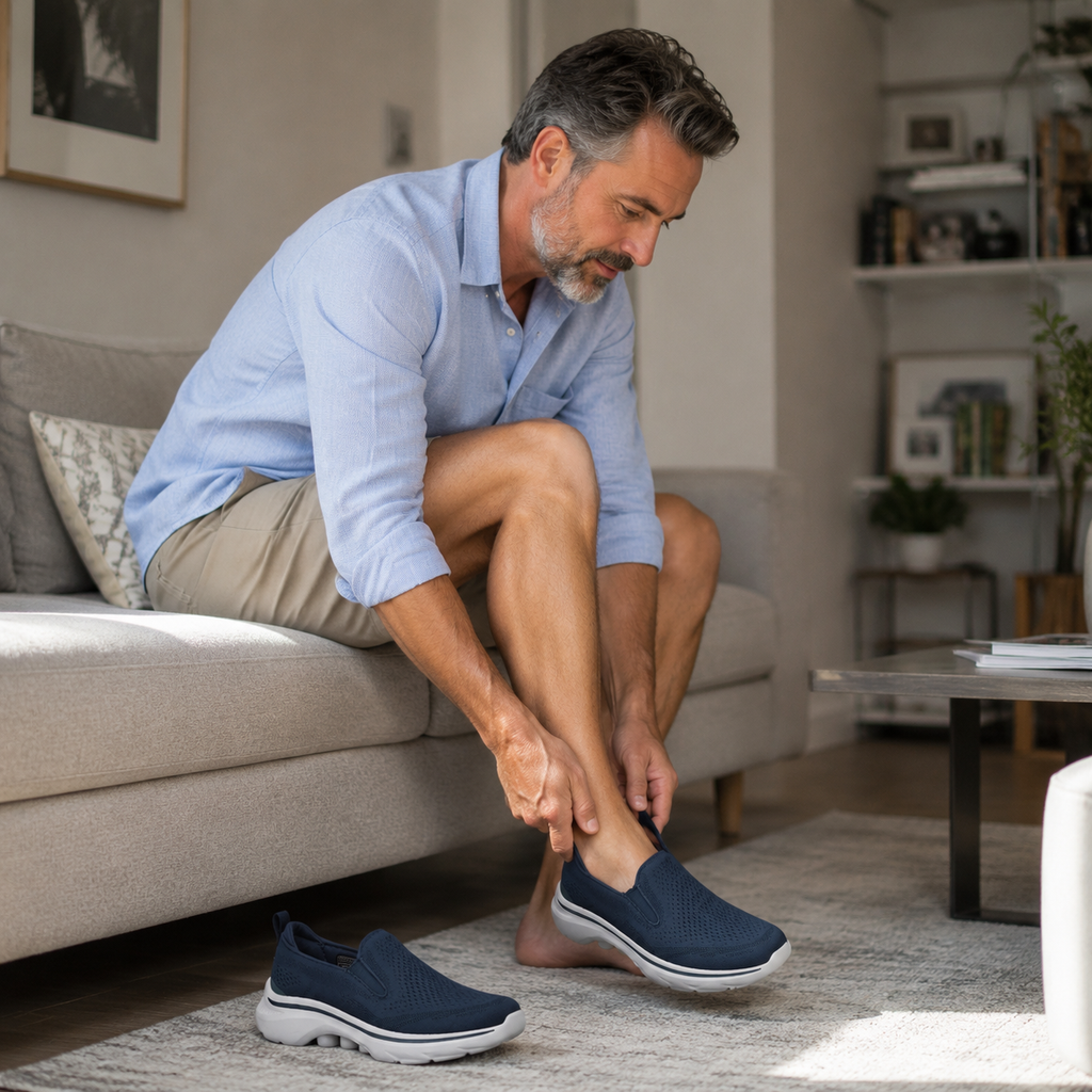 🔥 Zapatos ortopédicos con diseño ergonómico. ⏰ Malla ligera y transpirable. 👞 Tallas completas: camina con confianza