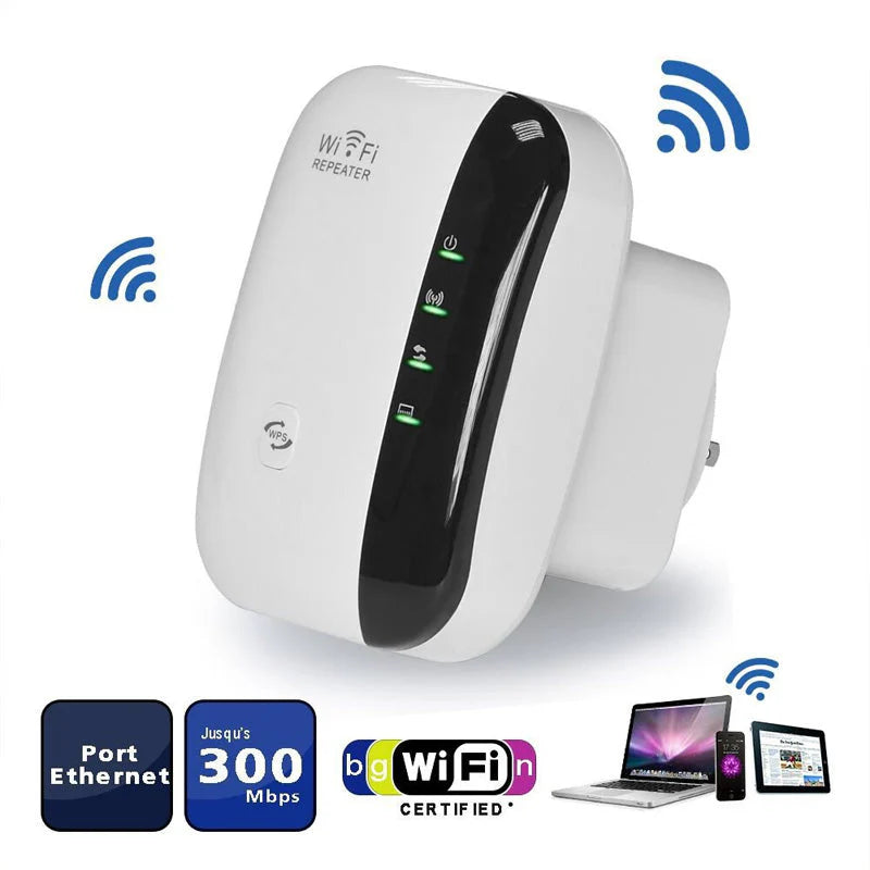 📶 300 Mb/s sebességű Wi-Fi-jelerősítő és -átjátszó 🚀💻