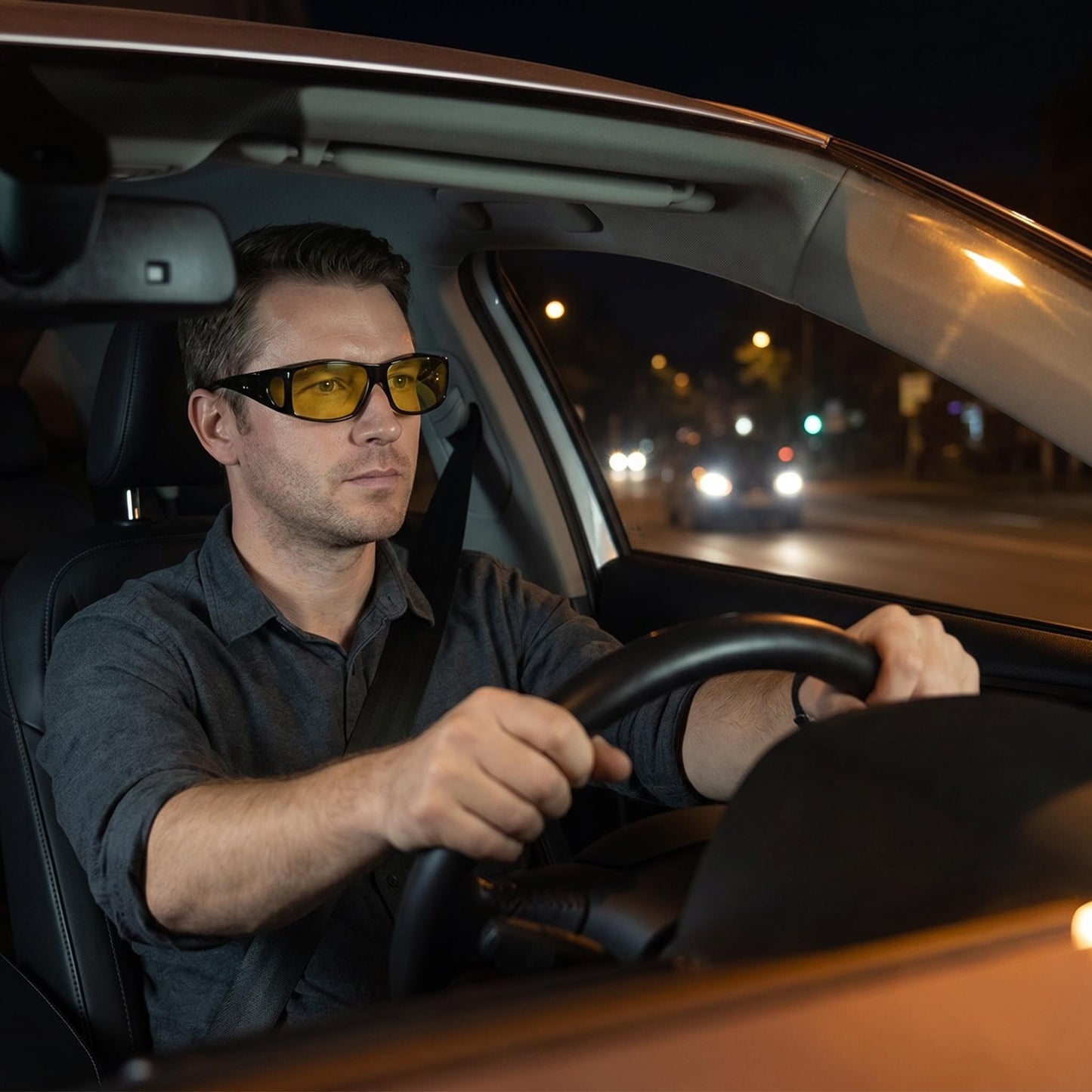 🕶️ Sötétben is jól látható, tükröződésmentes bevonattal ellátott, polarizált vezetőszemüveg 🌙🚗