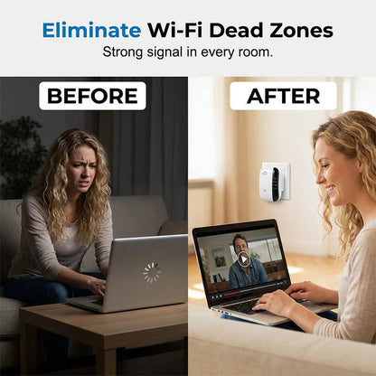 📶 300 Mb/s sebességű Wi-Fi-jelerősítő és -átjátszó 🚀💻