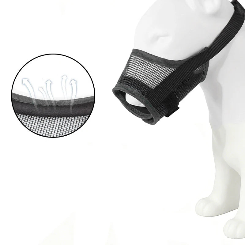 🐕😷 Védje meg kutyáját – Légáteresztő hálós szájkosár harapás és rágás ellen 🦴