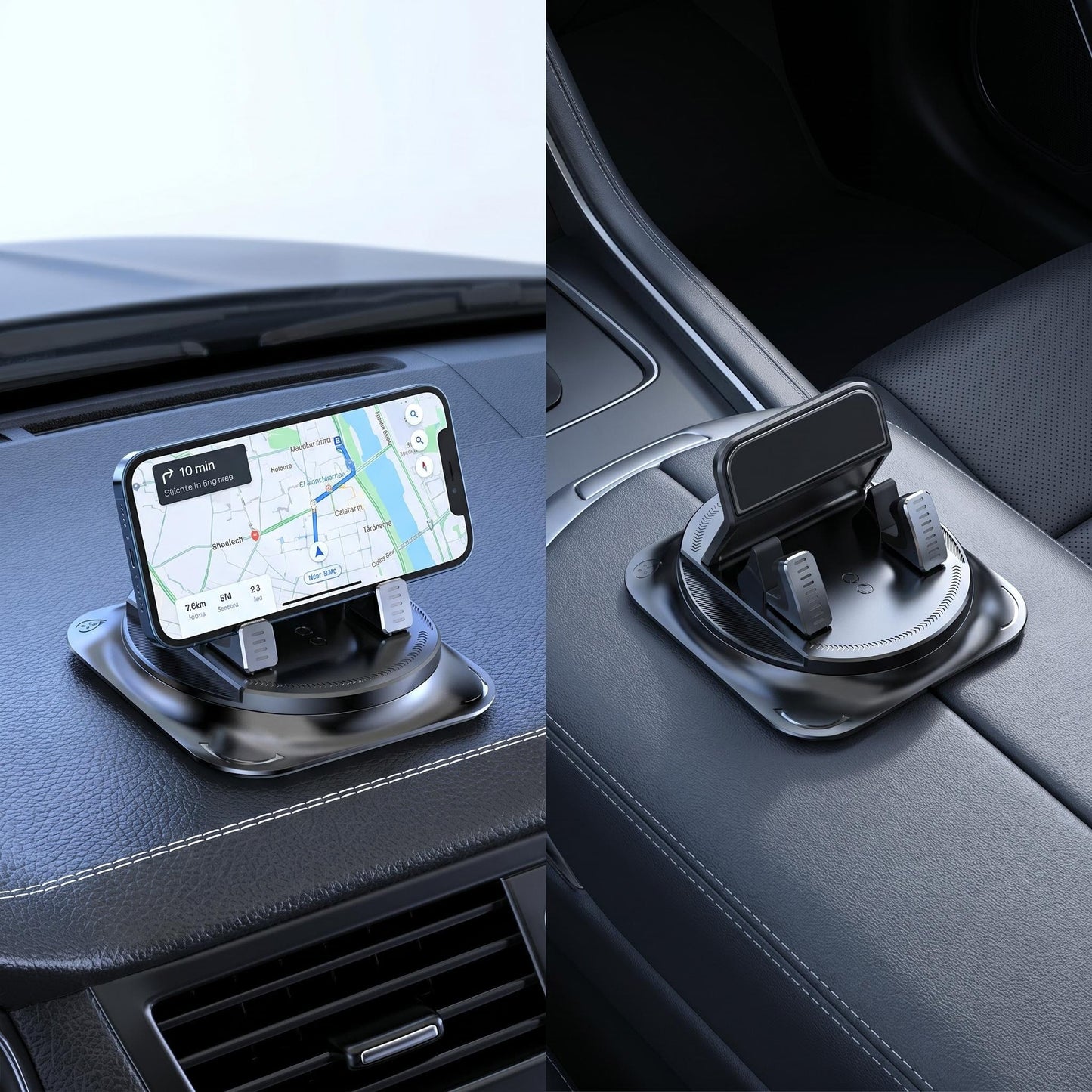 🎁1+1 INGYEN (2 db)🚗📱 Csúszásmentes autós telefontartó – 360° forgatható univerzális tartó！