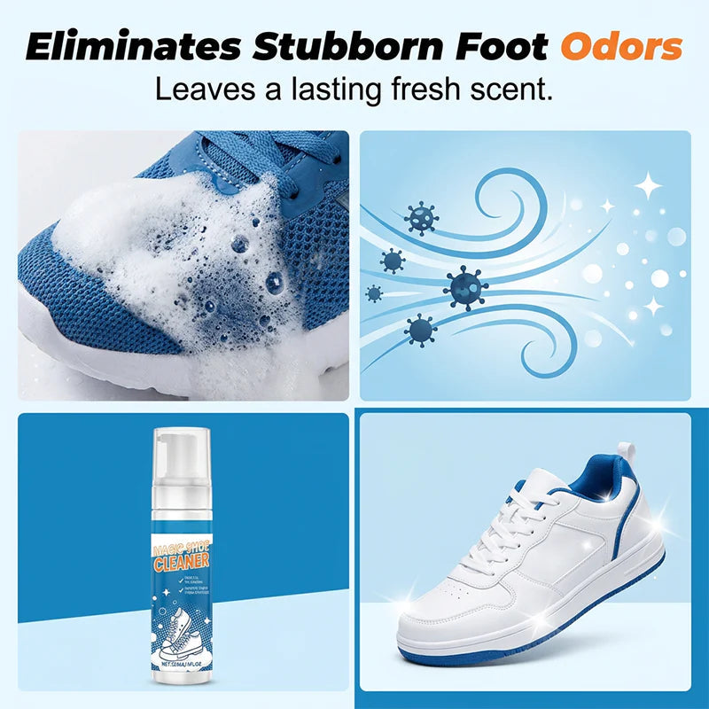 👟✨ Szagtalanító és fehérítő spray sportcipőhöz 🧴